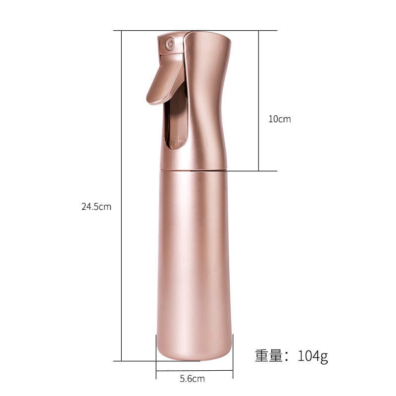 Empty Ultra Fine Plastic Water Sprayer – For Hairstyling, Cleaning, Salons, Plants, Essential Oil Scents & More - Rose Gold