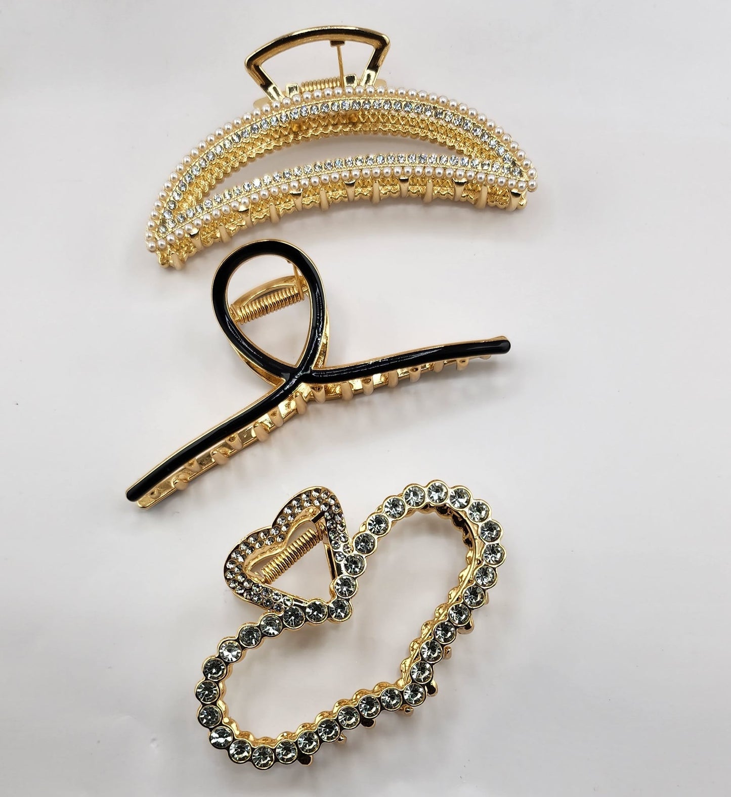 Metal hair claw clips