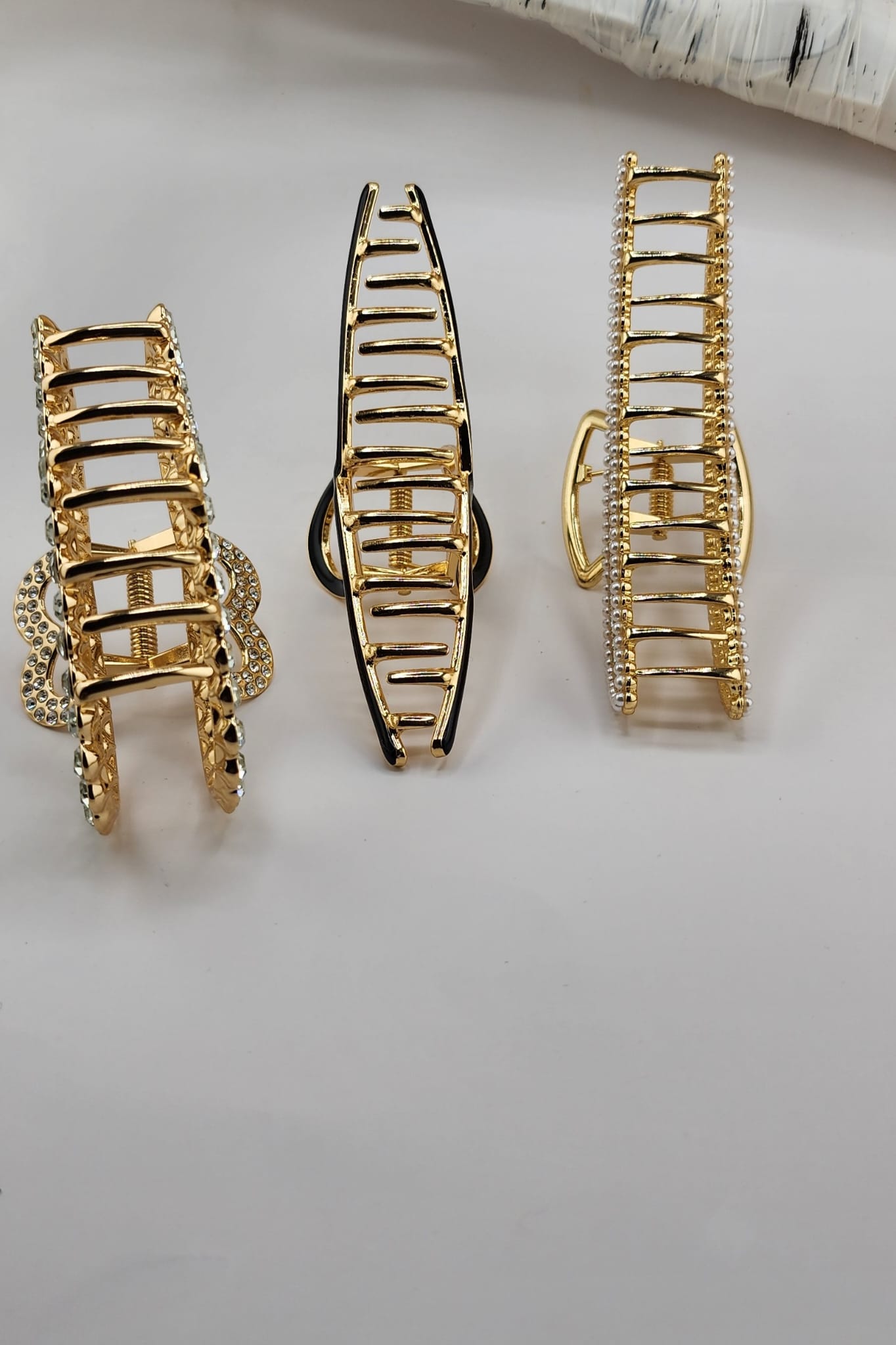 Metal hair claw clips