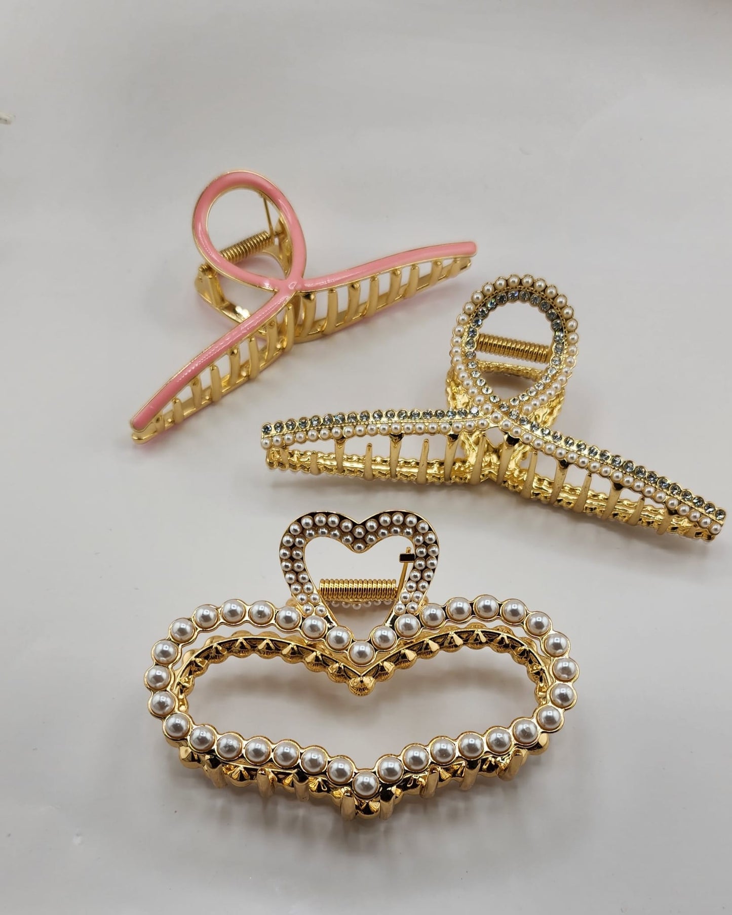 Metal hair claw clips